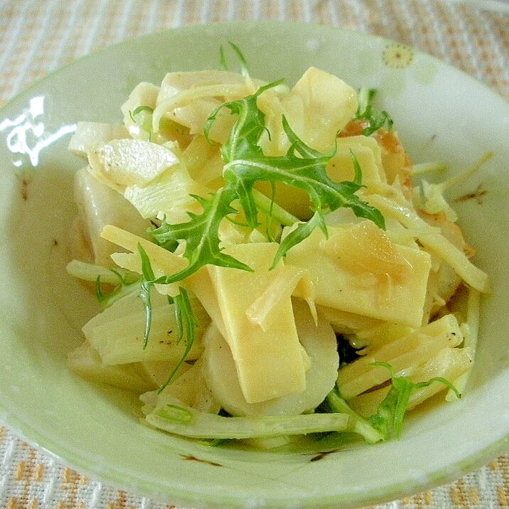 ☆ちくわとチーズの水菜サラダ☆